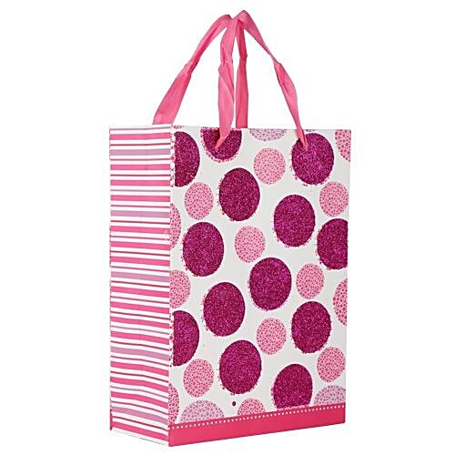 DP Gift/Paper Carry Bag - Medium, Pink & Purple BB 397 M, 3 pcs  