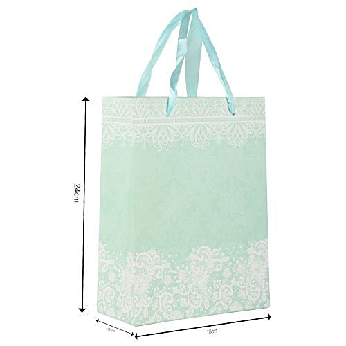 DP Gift/Paper Carry Bag - Small, Pastel Green BB 399S, 3 pcs  