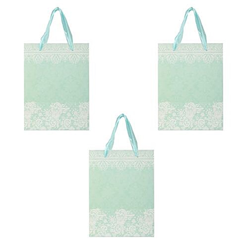 DP Gift/Paper Carry Bag - Small, Pastel Green BB 399S, 3 pcs  