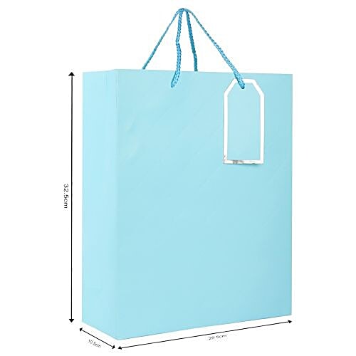 DP Gift/Paper Carry Bag - Medium, Blue BB 405 M, 3 pcs  