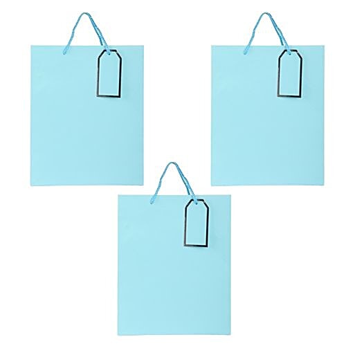 DP Gift/Paper Carry Bag - Medium, Blue BB 405 M, 3 pcs  