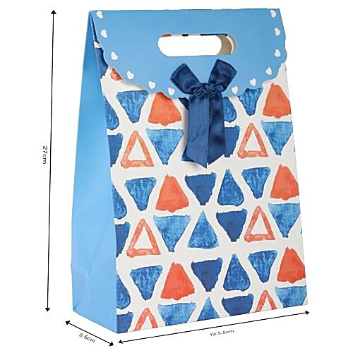 DP Gift/Paper Carry Bag - Small, Multicolour, Triangle BB 410 S, 3 pcs  