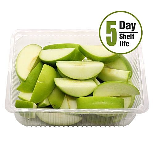 Fresho Apple - Sliced, Granny Smith, 100 g  
