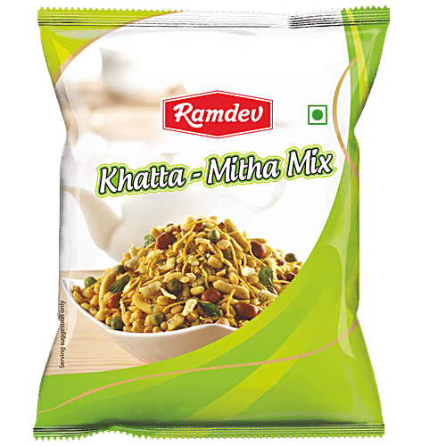 Ramdev Khatta-Mitha Mix, 48 g Pouch Zero Cholesterol, Zero Trans Fat