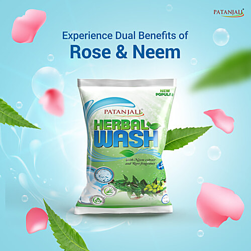 Patanjali Herbal Wash Detergent Powder, 1 kg  