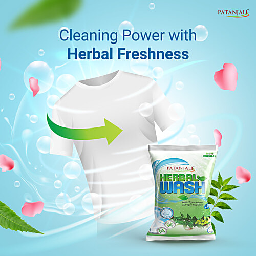 Patanjali Herbal Wash Detergent Powder, 1 kg  