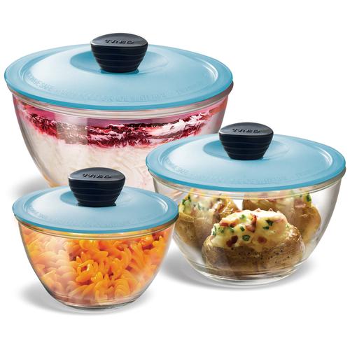 Buy Mixing & Serving Bowl w Blue Lid 500 ml at Best Price Online in India -  Borosil