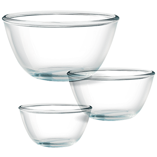 Buy Treo Borosilicate Mixing Bowl Set Without Lid Online at Best Price