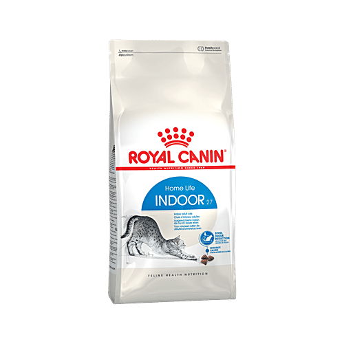 Royal Canin Indoor 27 Dry Cat Food, 2 kg  Feline Health Nutrition, Stool Odour Reduction, Moderate Calorie