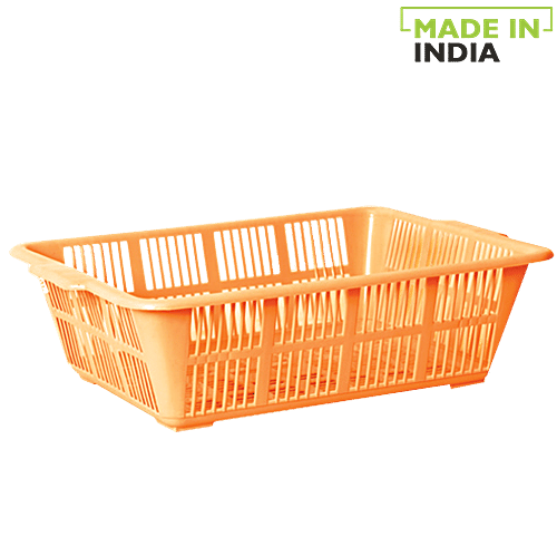 Princeware Kitchen Multiutility Plastic Tray No. 2 - Mango Yellow, L1662-LT, 1 pc  