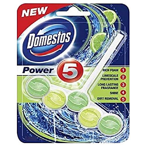 Buy Domestos Toilet Cleaner Lime, Power 5 Block Online at Best Price