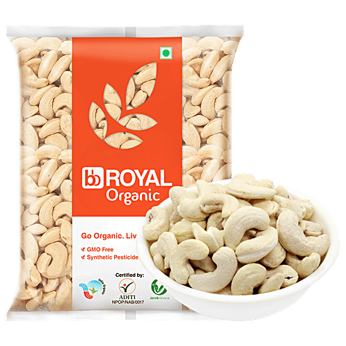 bb Royal Organic - Cashew/Kaju Whole Bold, 1 kg  