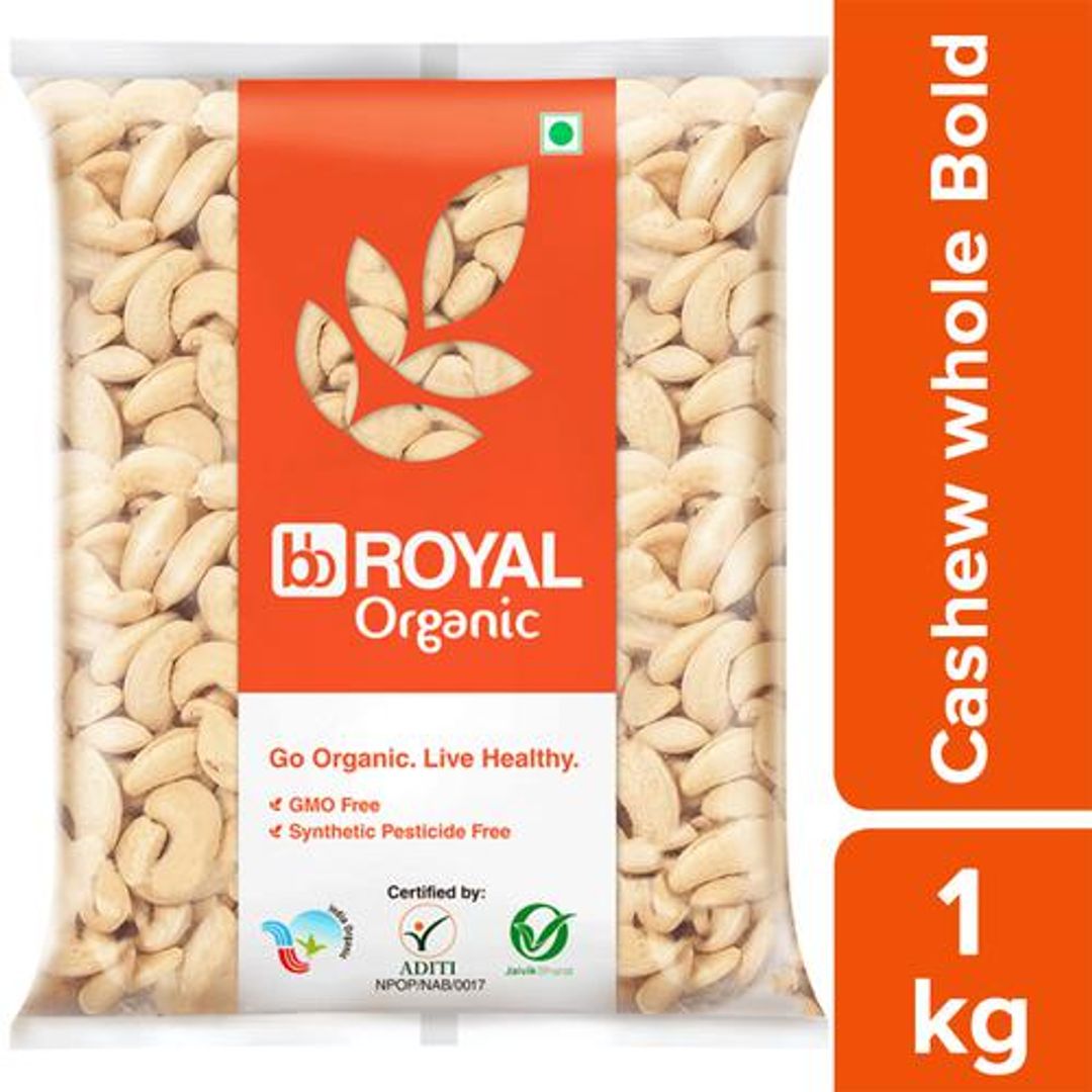 BB Royal Organic - Cashew/Godambi Whole Bold, 1 kg 