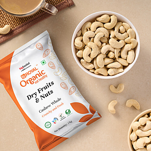 bb Royal Organic - Cashew/Kaju Whole Bold, 1 kg