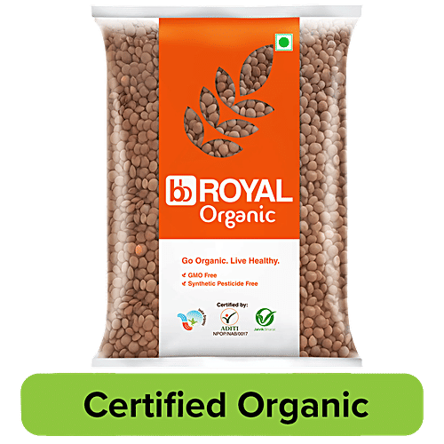 bb Royal Organic - Masoor Black Whole, 1 kg  