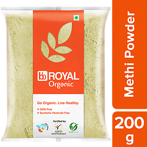 bb Royal Organic - Methi/Fenugreek Powder, 200 g  