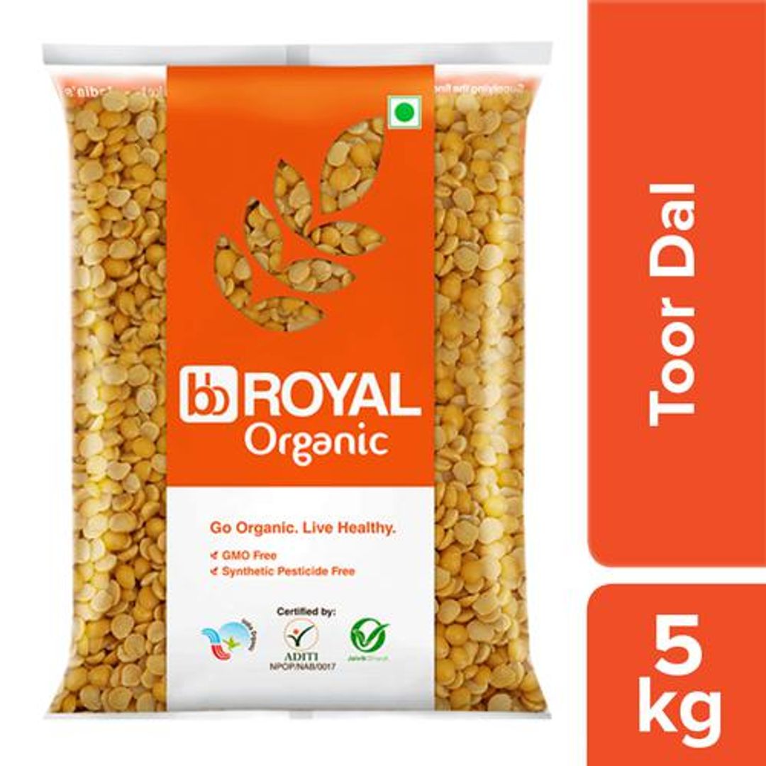 BB Royal Organic - Toor Dal/Togari Bele, 5 kg 