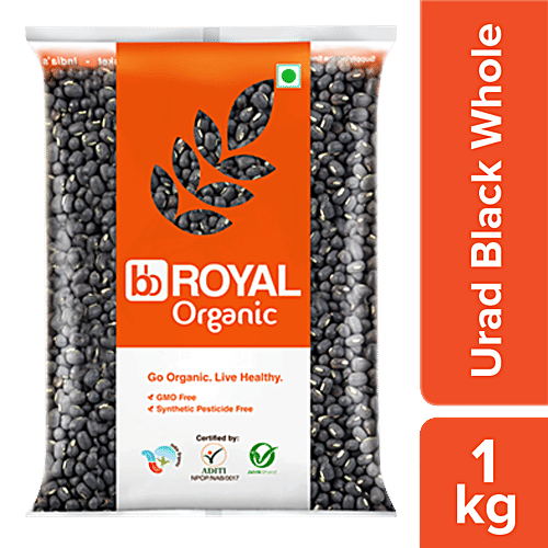 bb Royal Organic - Urad Black, Whole, 1 kg  