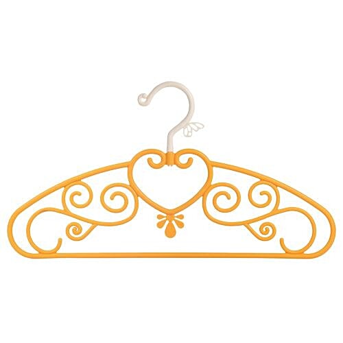 DP Clothes-Accessories Hanger - Plastic, Yellow YL BB588 4, 3 pcs  
