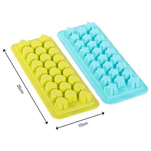 DP Ice Mould - Plastic, Green & Blue, Star Shape - Gr&BlÂ  BB 598 1, 2 pcs  