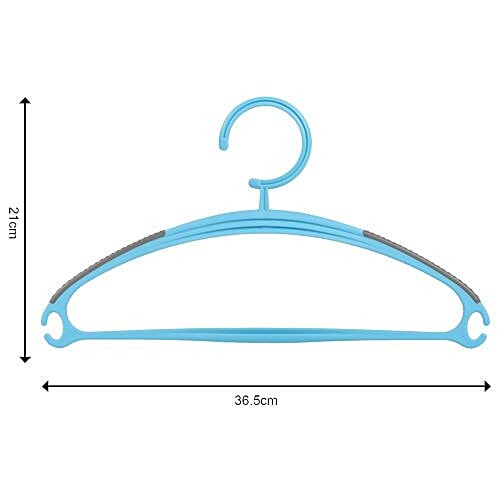 DP Clothes-Accessories Hanger - Plastic, Blue - Blue BB 587 1, 5 pcs  