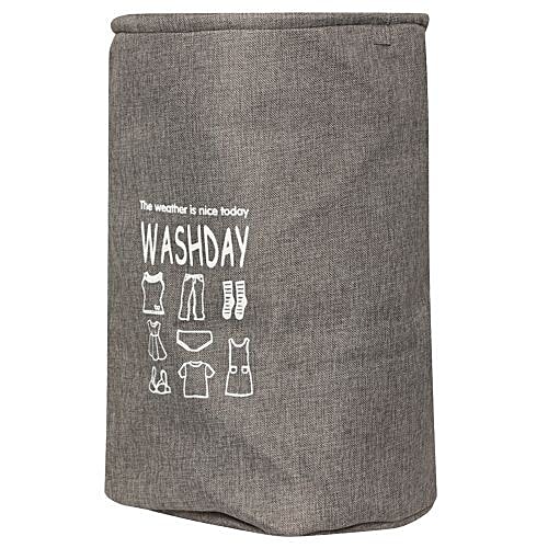 DP Clothes Storage Laundry Bag - Fabric, Grey, Gry BB 565, 1 pc  