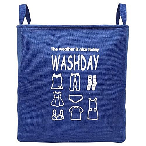DP Clothes-Storage-Laundry Bag, Fabric - Blue, CubicalBlueÃ‚Â  BB 548 1, 1 pc  