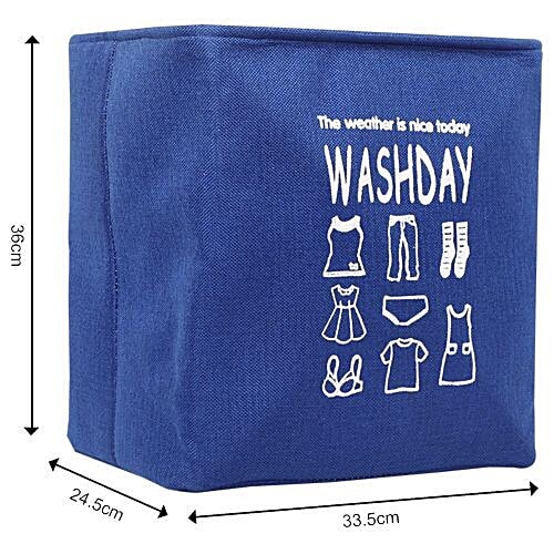 DP Clothes-Storage-Laundry Bag, Fabric - Blue, CubicalBlueÃ‚Â  BB 548 1, 1 pc  