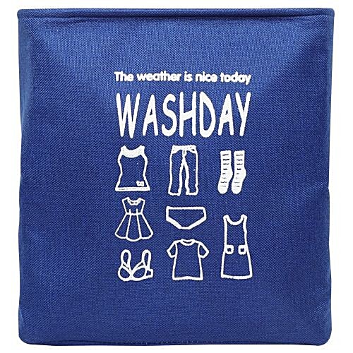 DP Clothes-Storage-Laundry Bag, Fabric - Blue, CubicalBlueÃ‚Â  BB 548 1, 1 pc  