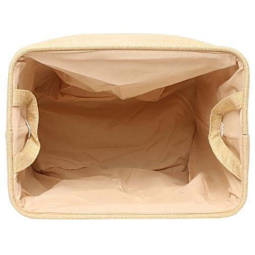 DP Clothes Storage/Laundry Bag - BB-548 2, Printed, Fabric, Washable, Durable, 36x24.5x33.5 cm, Beige, 1 pc Lightweight, Durable