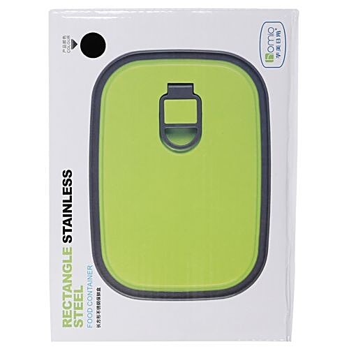 Homio Stainless Steel Lunch Box/ Tiffin Set - Rectangular, Blue, BB 571 1, 3 pcs  