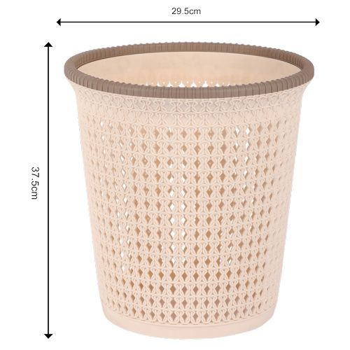 Jianan Plastic Dustbin/Basket - Plastic, Grey, Gry BB 679 2, 12 L  Lightweight