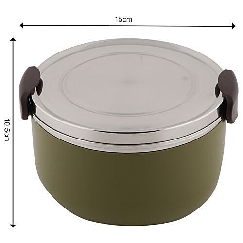 Tedemei Stainless Steel Lunch Box/Tiffin Set - Green BB 574 1, 1 L  