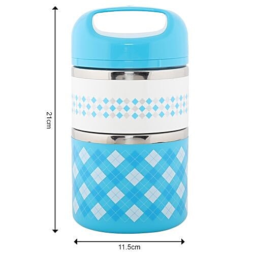 Tedemei Stainless Steel Lunch Box/Tiffin Set - Assorted color , BB 575 2, 930 ml  