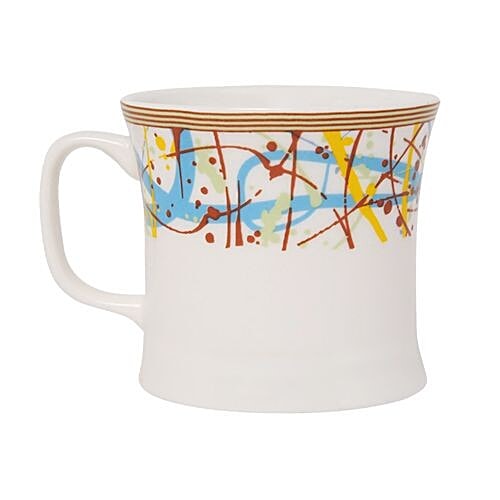 BP Bharat Chai/Tea/ Coffee Bone China Microwave Series Small Mug Set - Kite, 115 ml Pack of 6 