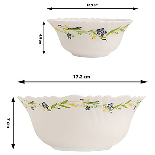 Cello Imperial Desert Opalware Pudding Set - Amazon Creeper, 5 pcs  