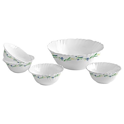 Cello Imperial Desert Opalware Pudding Set - Amazon Creeper, 5 pcs  