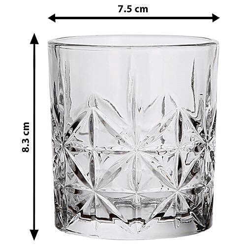 Hi-Luxe Crystal Juice Glasses, 6 pcs  