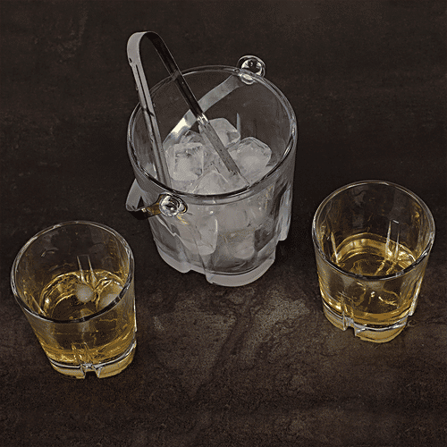 Hongli Glass Set With Ice Bucket, 7 pcs  
