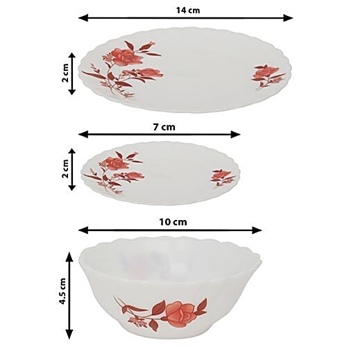 LaOpala Opalware Melody Dinner Set - Eros, 6 pcs  