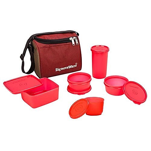 Signoraware Best Lunch Pack Super With Bag Pack, 1 pc  