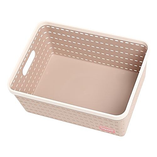 Nayasa Gloria Multi Utility Basket - Small, Medium, Large, Beige, 3 pcs  