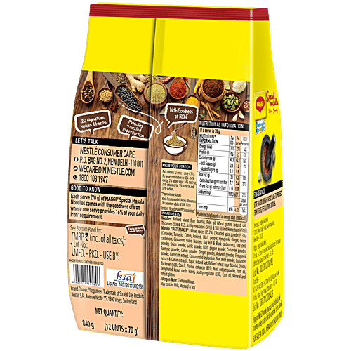 Maggi 2-Minute Special Masala Instant Noodles, 840 g  