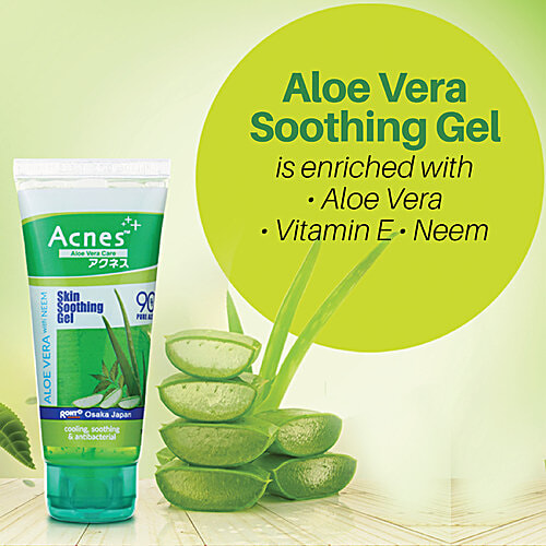 Buy Acnes Skin Soothing Gel Aloe Vera with Neem, Cooling, Soothing