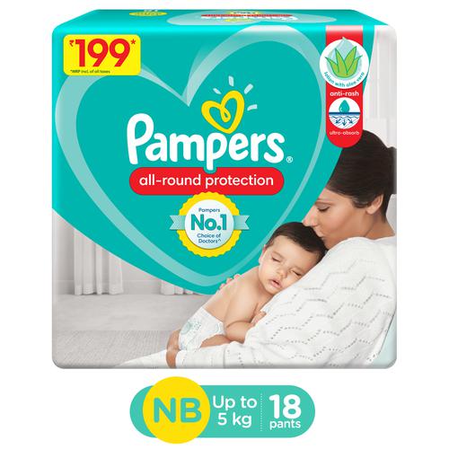 Buy Pampers Baby-Dry - New Baby, Up to Ultra Absorb Core, Double Leak Guards Online at Best Price of Rs - bigbasket