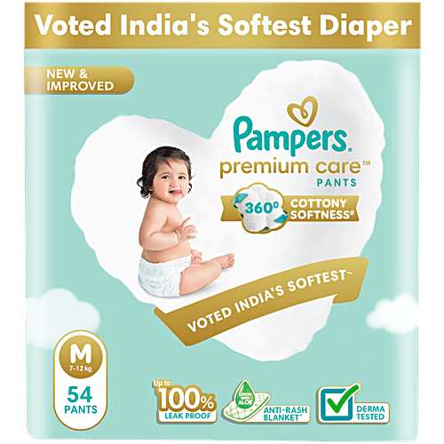 Pampers  Premium Care Diaper Pants - M, 54 pcs  