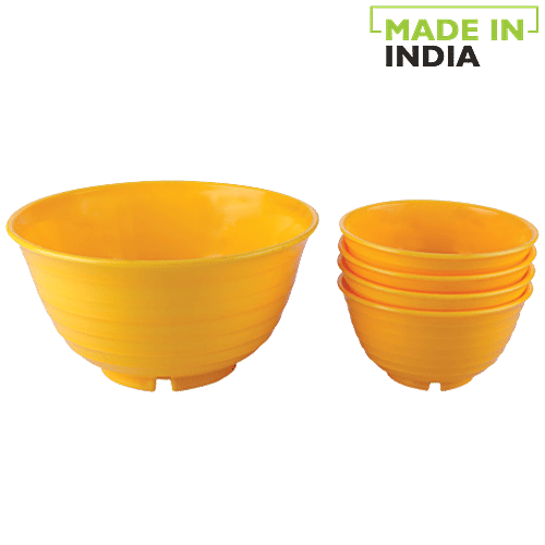Saura Gourmet Serving Plastic Bowl, 5 pcs  