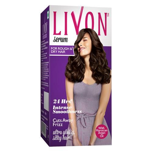 Livon Serum Serum - For Rough & Dry Hair, With Moroccan Argan Oil, 24 Hrs Intense Smoothness, 20 ml  