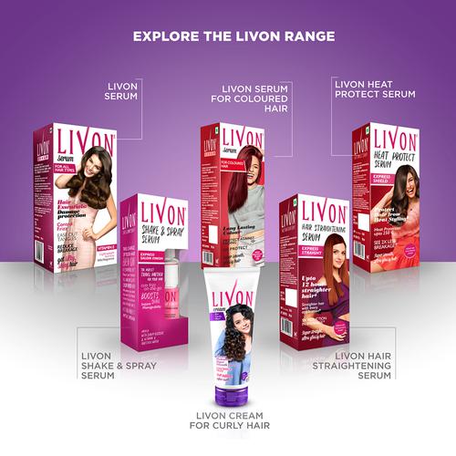 Livon Serum Serum - For Rough & Dry Hair, With Moroccan Argan Oil, 24 Hrs Intense Smoothness, 20 ml  