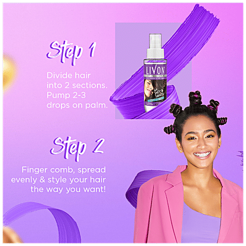 Livon Serum Anti-frizz Serum - For Rough & Dry Hair, With Vitamin E & Argan Oil, Damage Protection, 100 ml  Damage Protect